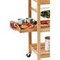 Kesper 25776 Küchenwagen mit Arbeitsplatte, 81 x 48 x 38 cm