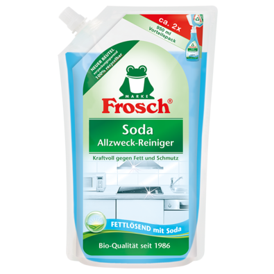 Frosch EKO čistilo za kuhinjo z naravno sodo –nadomestna polnitev, 950 ml