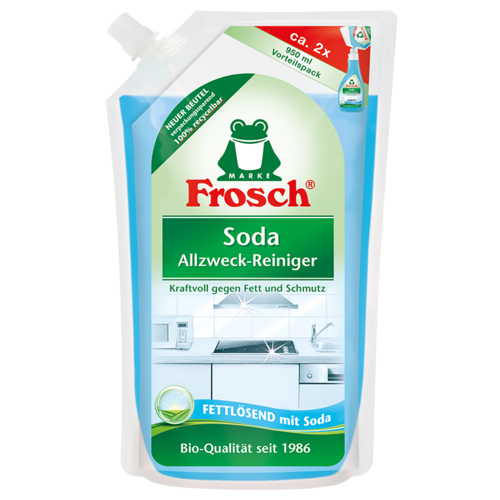 Frosch EKO čistilo za kuhinjo z naravno sodo –nadomestna polnitev, 950 ml