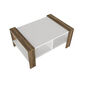 Couchtisch Erica White Walnut