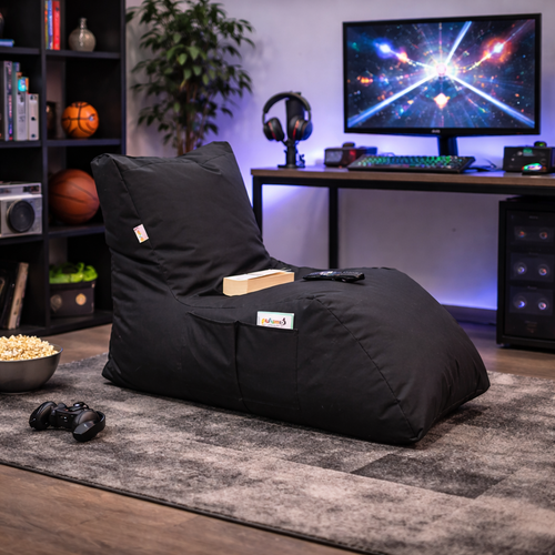 Puf Daybed, czarny