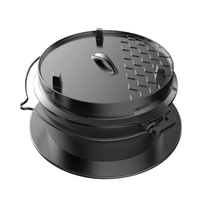 Tepro 8230 Gusseisen-Kessel mit Deckel Dutch Oven, 6 l