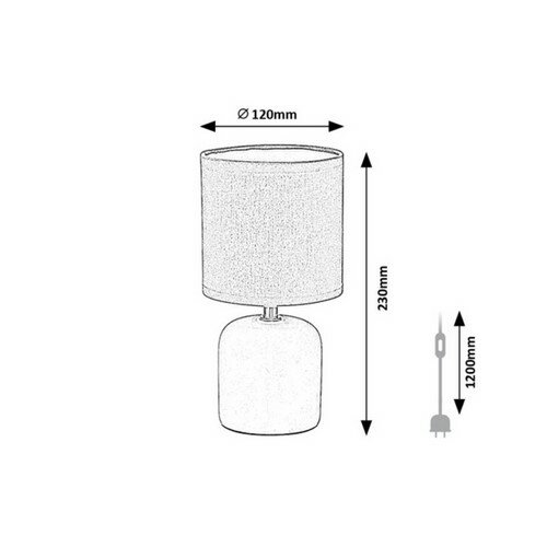 Rabalux 74056 stolná lampa Daphini, modrá