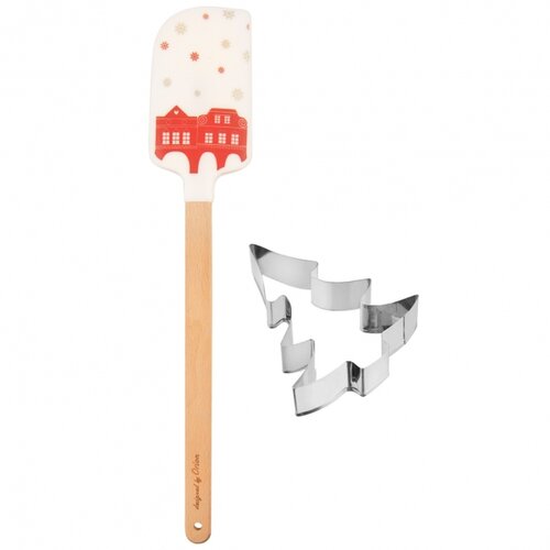 Orion Szilikon spatula Domky formával, piros, piros termék 2. képe