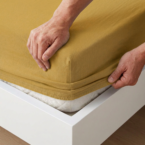 4Home jersey prestieradlo IDEAL horčicová, 90–100 x 200 cm