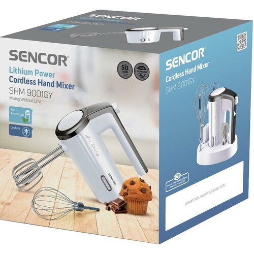 Sencor SHM 9001GY vezeték nélküli kézi habverő