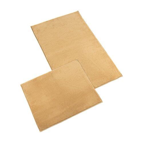 Bellatex Set covorașe de baie fără decupaj BANYGOLD maro, 60 x 100, 60 x 50 cm