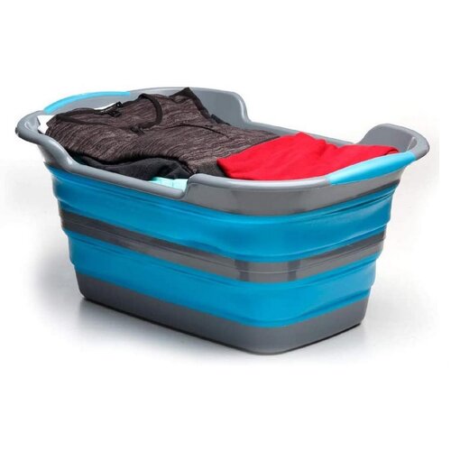 Składany kosz na bieliznę, 60 x 40 x 27,5 cm