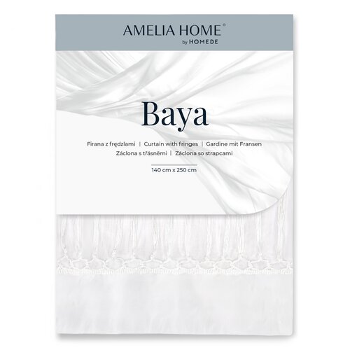 AmeliaHome Baya Pleat függöny, 140 x 250 cm