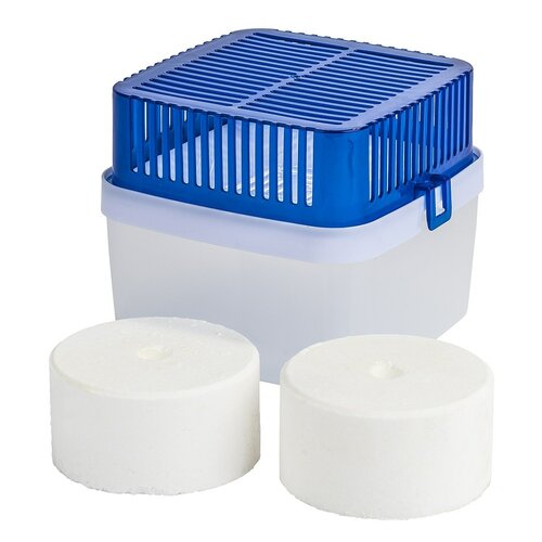 Osuszacz powietrza z 2 zapasowimi wkładkamibiały + niebieski,