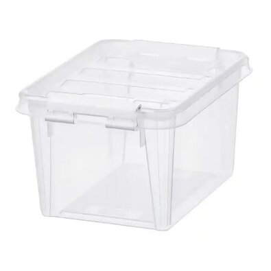 SmartStore Shranjevalna škatla z belimi sponkamiClassic, 1,5 l