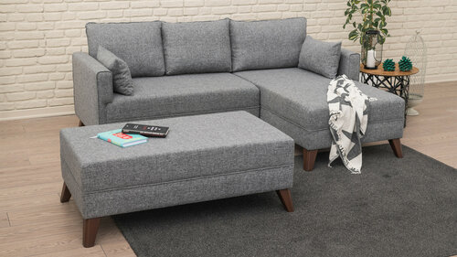 Klappecksofa Bella Corner Right 2 Grey
