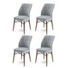 Set de scaune de sufragerie Flex Grey and Brown, 4