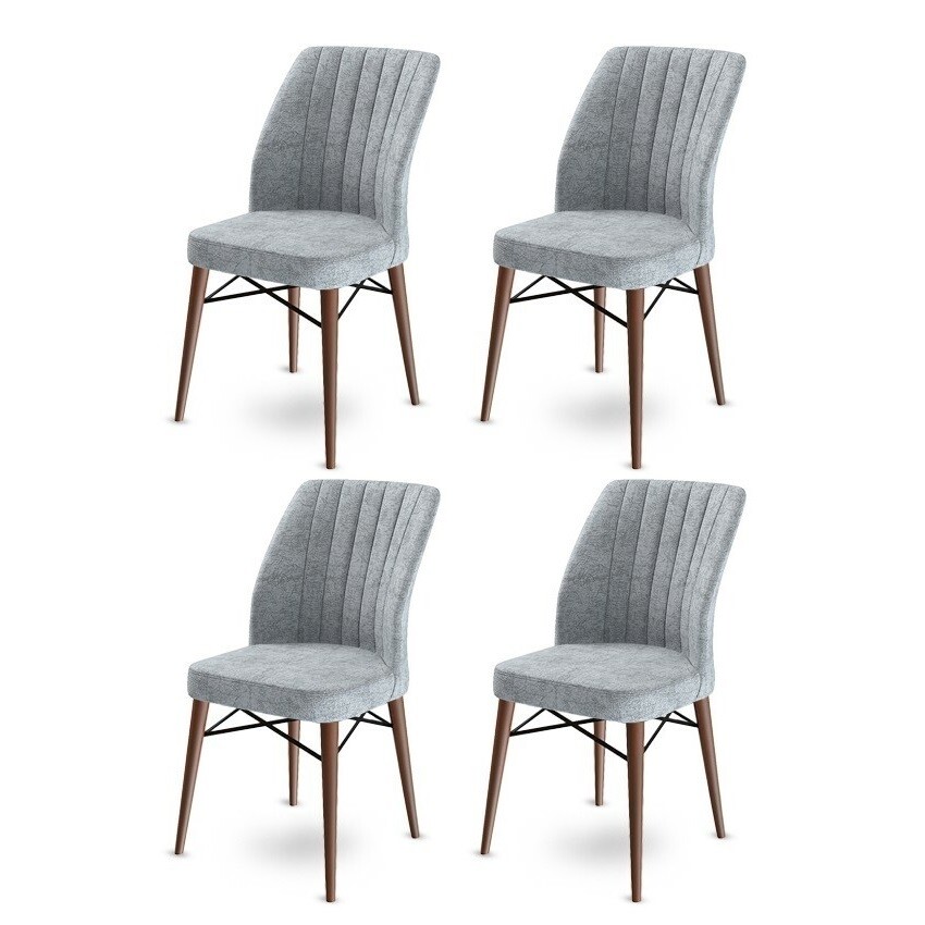 Flex Grey and Brown étkezőszék szett, 4 db, szürke akciós termékkép 1