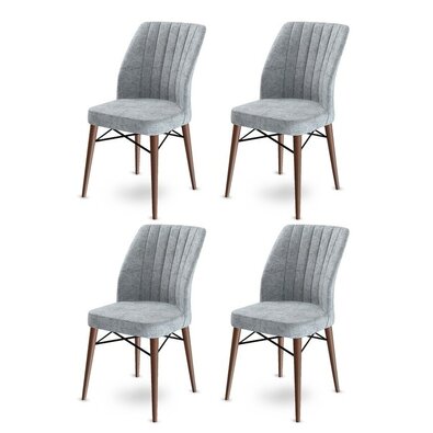 Zestaw krzeseł do jadalni Flex Grey and Brown, 4 szt.