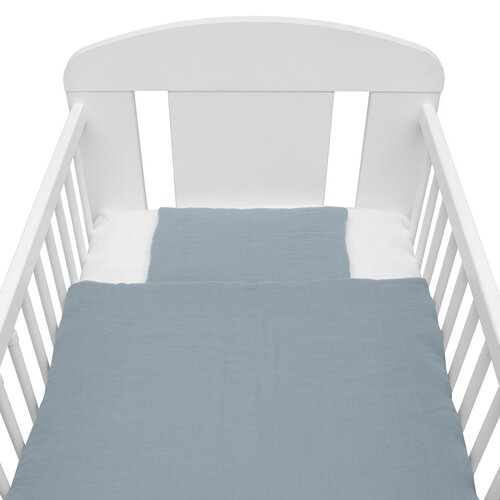 New Baby Muslin set z vložkom modra, 80 x 70 cm