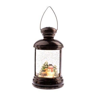 Lampa LED z elektrycznym śnieżnym bałwankiem, 10 x18 x 10 cm