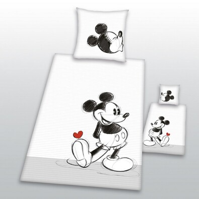 Dziecięca pościel bawełniana Mickey Mouse partner, 140 x 200 cm, 70 x 90 cm