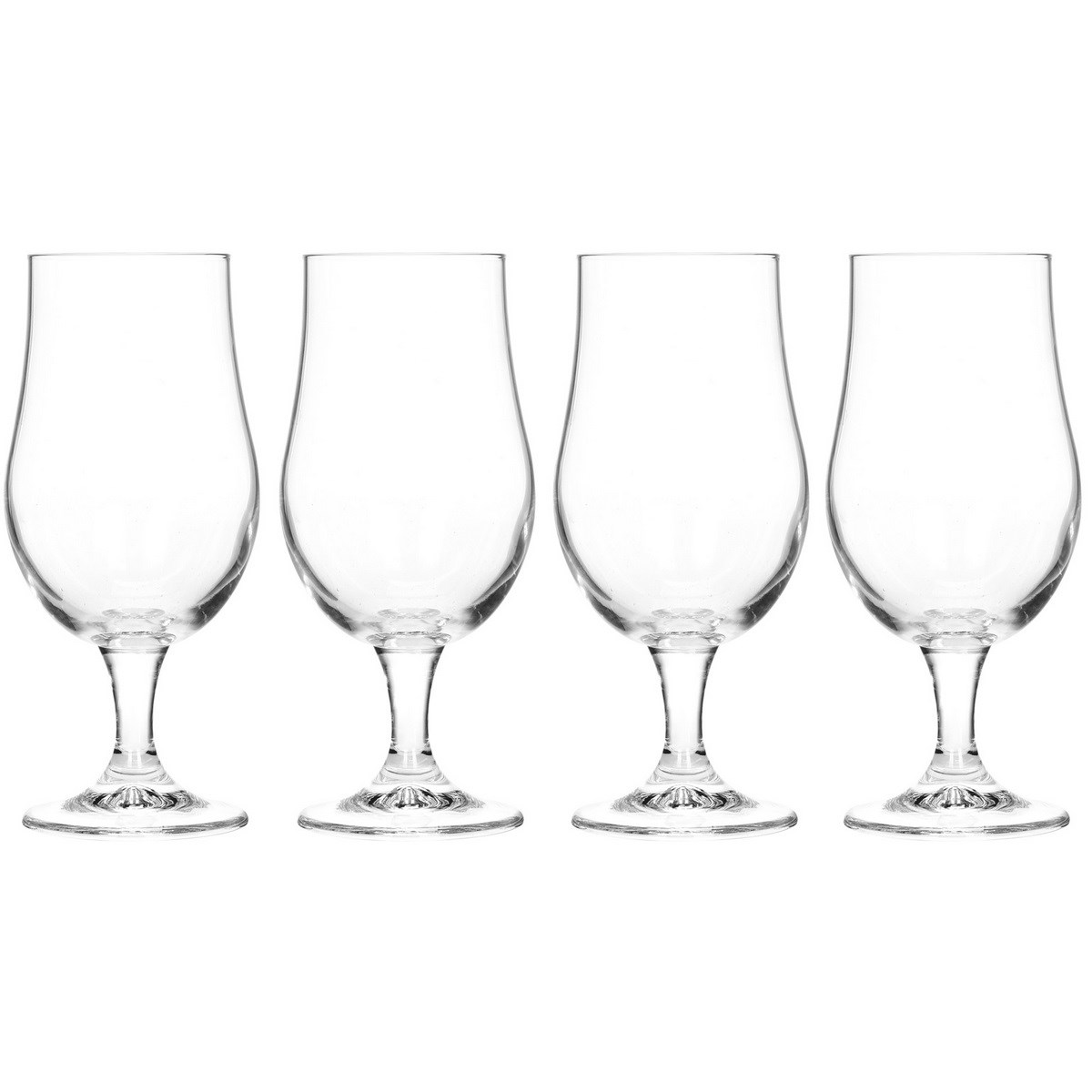 Sada pivných pohárov na stopke Excellent 370 ml, 4 ks