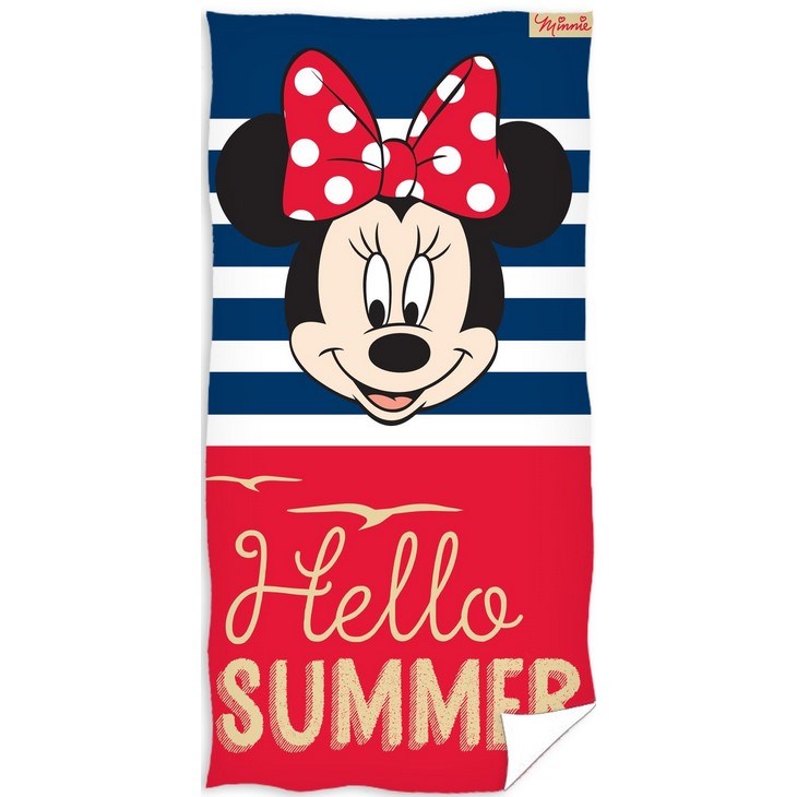 TipTrade Osuška Minnie Mouse Hello Summer, 70 x 140 cm