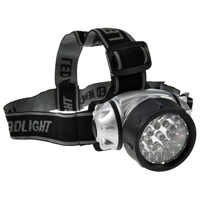 Solight čelové LED svietidlo, čiernostrieborná