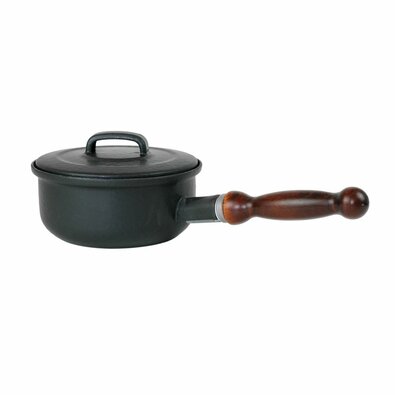 Sfinx Emaille-Kasserolle mit Deckel und Holzgriff BSE, 16 cm, 1,25 l