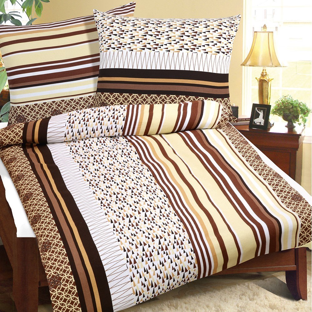 Bellatex Povlečení flanel Jehlany, 240 x 220 cm, 2 ks 70 x 90 cm