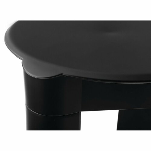 MARPLAST A56013 Colored табурет для ванної кімнати 37 x 39 x 37 см, ABS/чорний матовий
