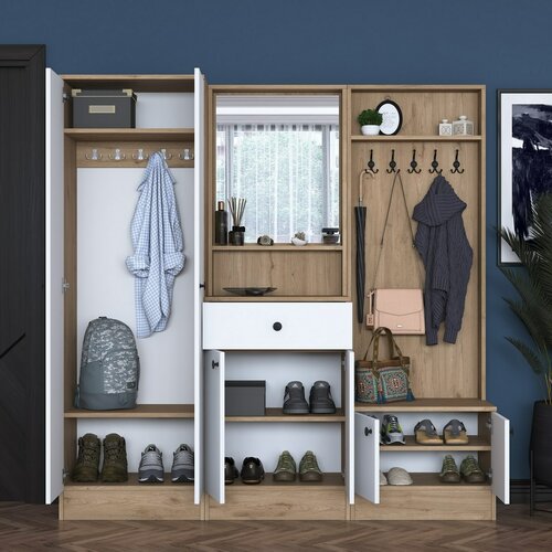 Pome White and Walnut I előszoba szett