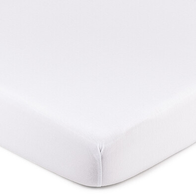 4Home Jersey lepedő elasztánnal fehér, 160 x 200 cm