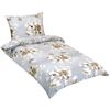 Lenjerie de pat din bumbac Bellatex Rose coffee ,