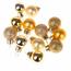 Set of 12 Christmas glass decorations, gold