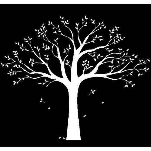 Samolepiaca dekorácia XXL biely rodinný strom