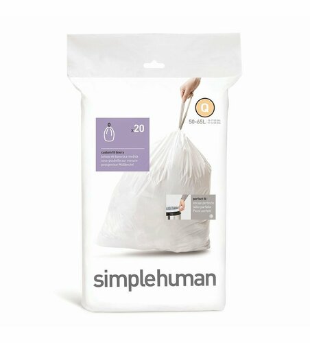 Simplehuman Müllsäcke Q 50-65 l, 20 St.