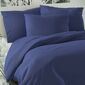 Pościel satynowa Luxury Collection granatowy, 240 x 200 cm, 2x 70 x 90 cm