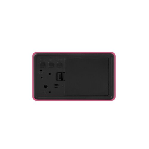 Karlsson 5983BP dizajnové LED hodiny s budíkom ružová, 10 cm