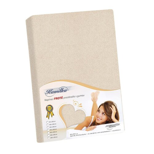 Bellatex Простирадло махрове Kamilka natur, 90 x 200 см