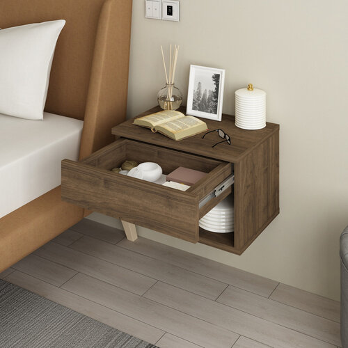 Nočna omarica Ribes Walnut