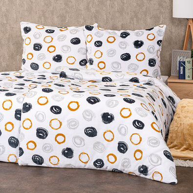 4Home Bettwäsche Dotty Mikroflanell, 160 x 200 cm, 70 x 80 cm