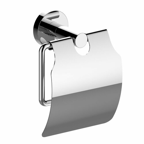Levně SAPHO XR732 X-Round držák toaletního papíru, s krytem, stříbrná