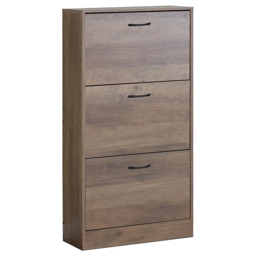 Botník s přihrádkami G1016 ELM, jilmové dřevo