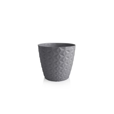 Crystal matt reciklirani cvetlični lonec 30 cm,kamena siva