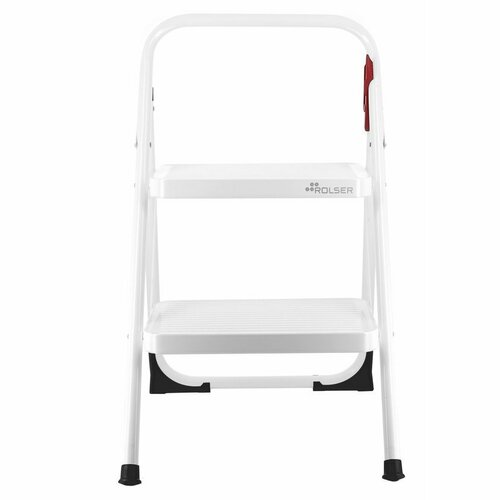 Rolser Klapptreppen M10 UNE, 2 Stufen, Weiß