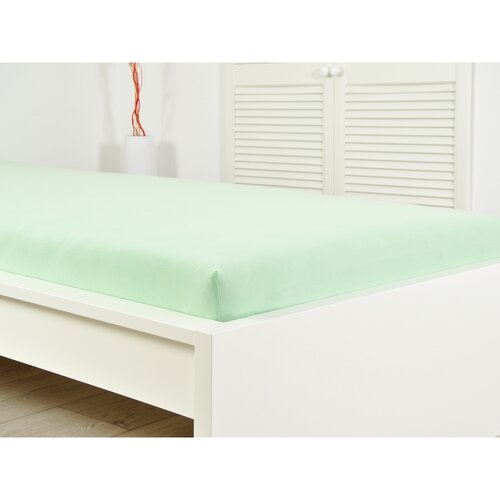 Cearșaf de pat 4Home jersey Ideal verde, 100 x 200 cm