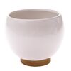 Ghiveci ceramic Ball alb, 13,5 x 11,5 cm