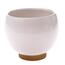 Ghiveci ceramic Ball alb, 13,5 x 11,5 cm