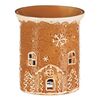 Keramická aroma lampa perníkový domek, hnědá