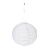 ProGarden Solárne závesné LED svietidlo Ball, pr. 40 cm, teplá biela