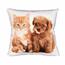 Kopfkissenbezug Katze und Welpe, 40 x 40 cm