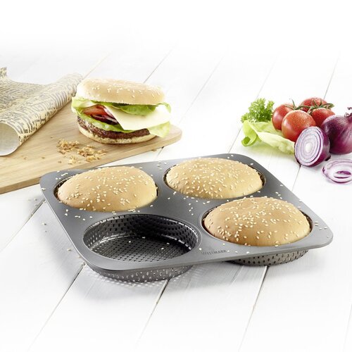 Formă perforată pentru 4 chifle pentru burgerWestmark Big, diam. 12 cm